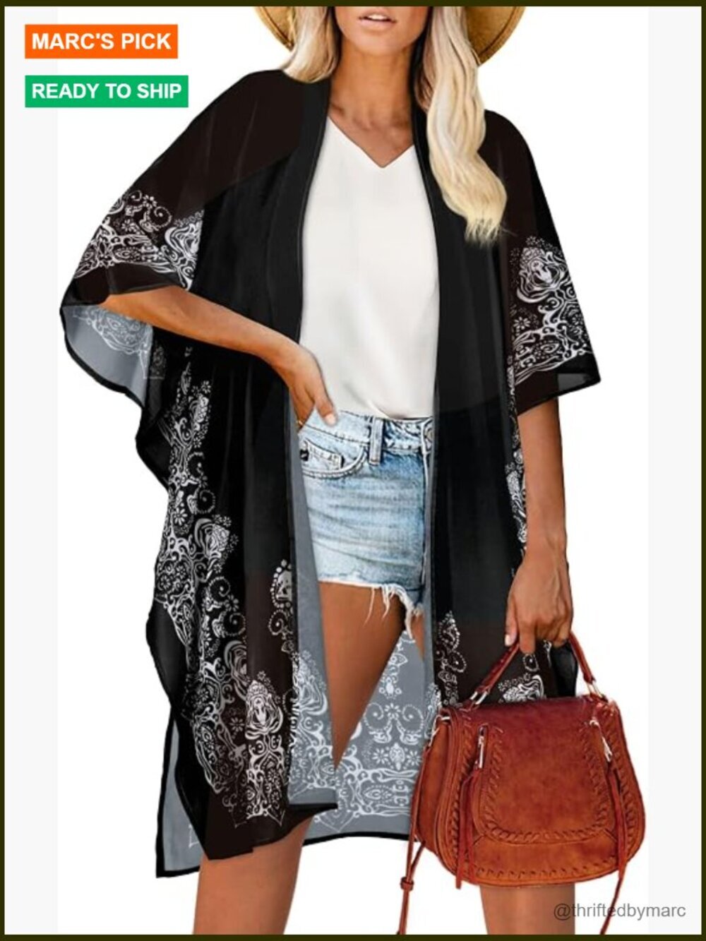 Women's Beach Cover Up Swimwear Cardigan Loose Summer Kimono